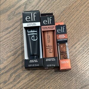 ELF Lip Balm & Gloss Set - Black, Brown, Orange